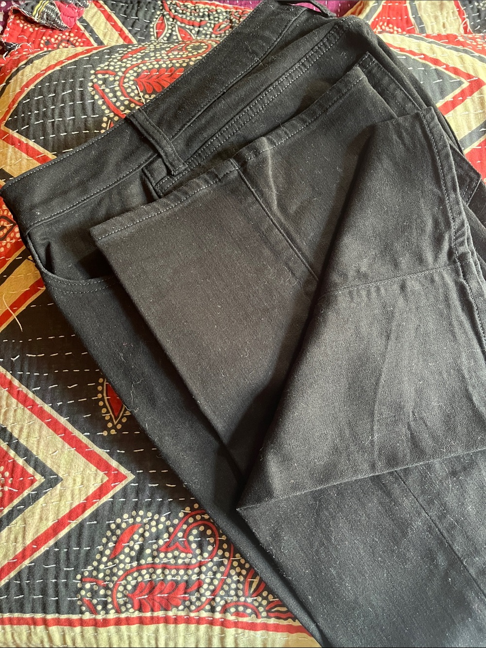 Black crop Jeans